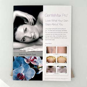 GentleMax Pro, Laser Hair Removal and Skin Treatment Counter top card