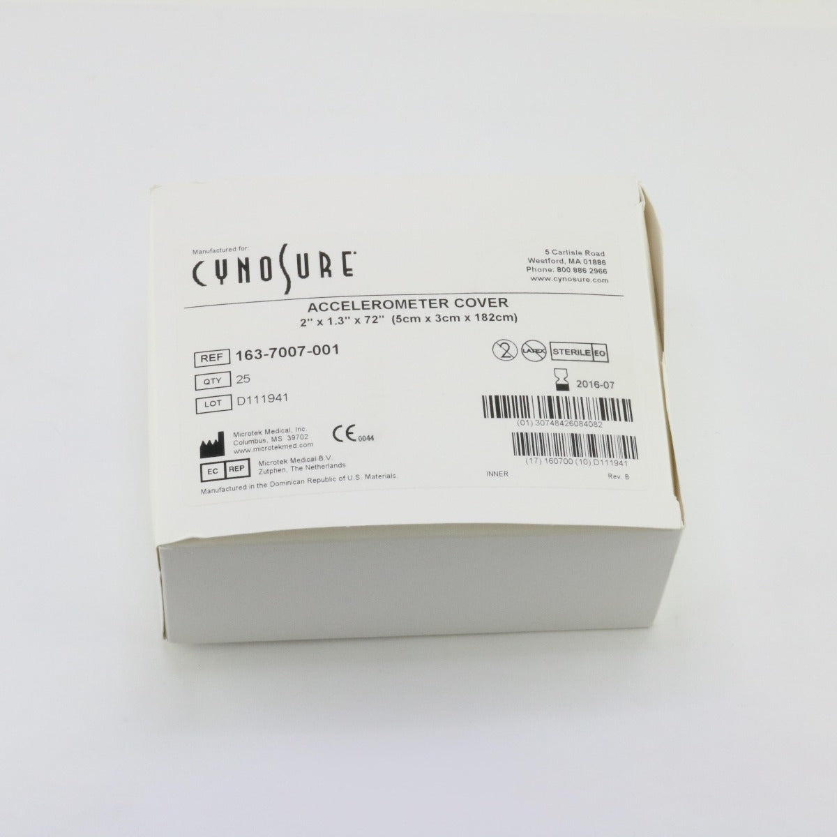 Cynosure SmartLipo Laser 163-7007-001 Accelerometer Covers EXP 2016 25 PACK