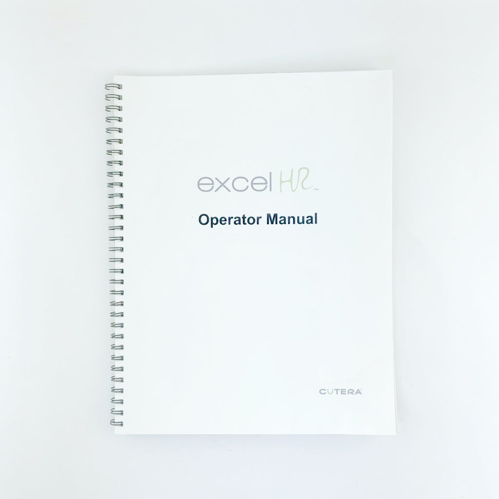 Cutera Excel HR Operator Manual Booklet Dec 2016 D1492 REV G