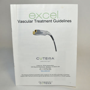 Cutera Excel Laser Vascular Treatment Guidelines 19-400-5931 Rev. F