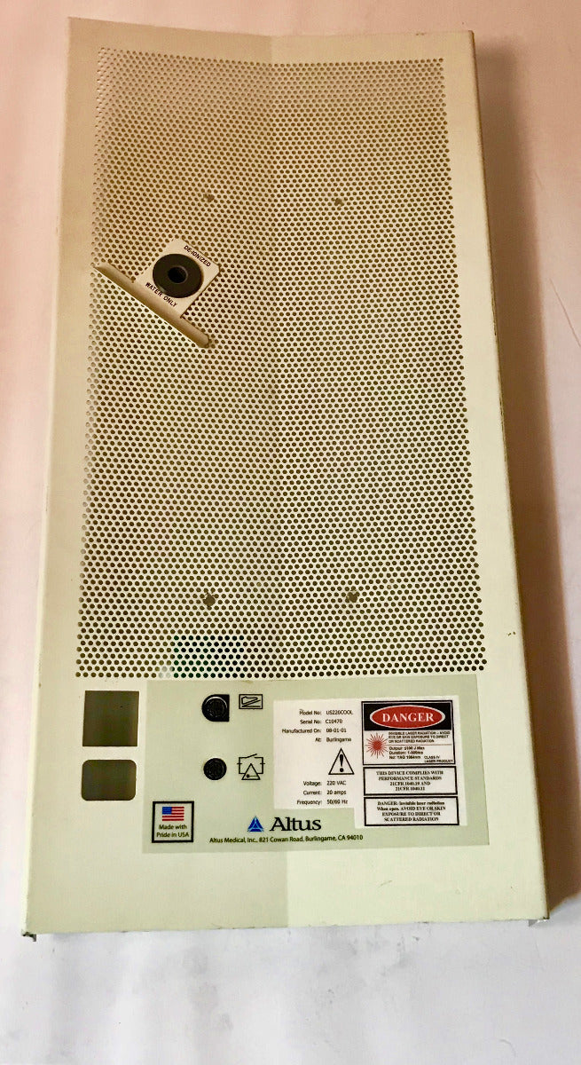 Cutera Altus Coolglide CV Vantage Back Panel Cover Interlock Board US220COOL