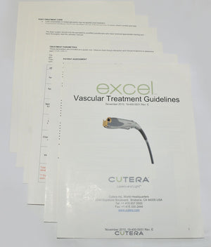 Cutera Excel Laser Vascular Treatment Guidelines Settings 19-400-5931 Nov/2010