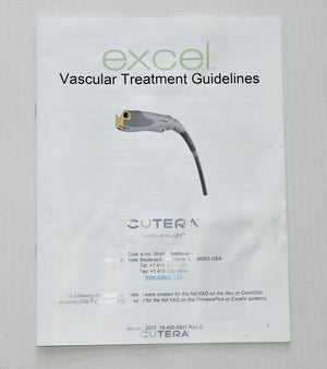 Cutera Excel Laser Vascular Treatment Guidelines Parameter Settings 19-400-5931