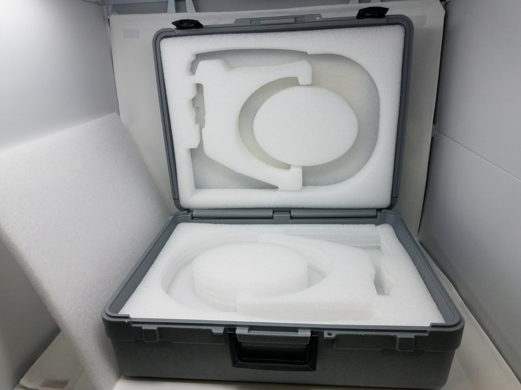 Cutera Hardshell Case Holds Two Laser HandPieces Cary Trunk Crate Die Cut Foam