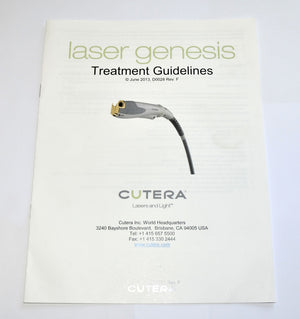 Cutera Laser Genesis Treatment Guidelines Parameter Settings Booklet D0028 2013
