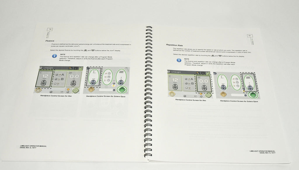 Cutera Laser LimeLight Handpiece Operator Manual Maintenance Usage Safety D0436-1