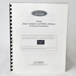 Cutera Laser LP560 Solar Lentigines & Diffuse Redness Treatment Guidelines D0188