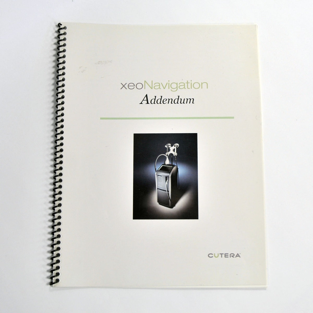 Cutera Laser XeoNavigation Addendum Booklet D0493 12/06