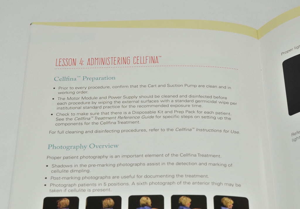 Merz Aesthetics Ulthera Cellfina Customer Training Booklet User Brochure - 2015