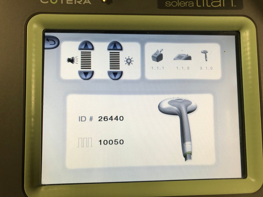 Cutera Titan XL Skin Tightening Solera Handpiece IR IPL FULLY RELOADED 7000262T