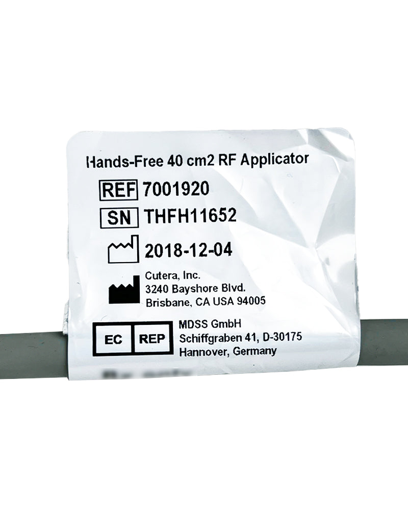 Cutera TruSculpt ID 40 CM2 RF Applicator Hands-Free Handpiece w/ Weight
