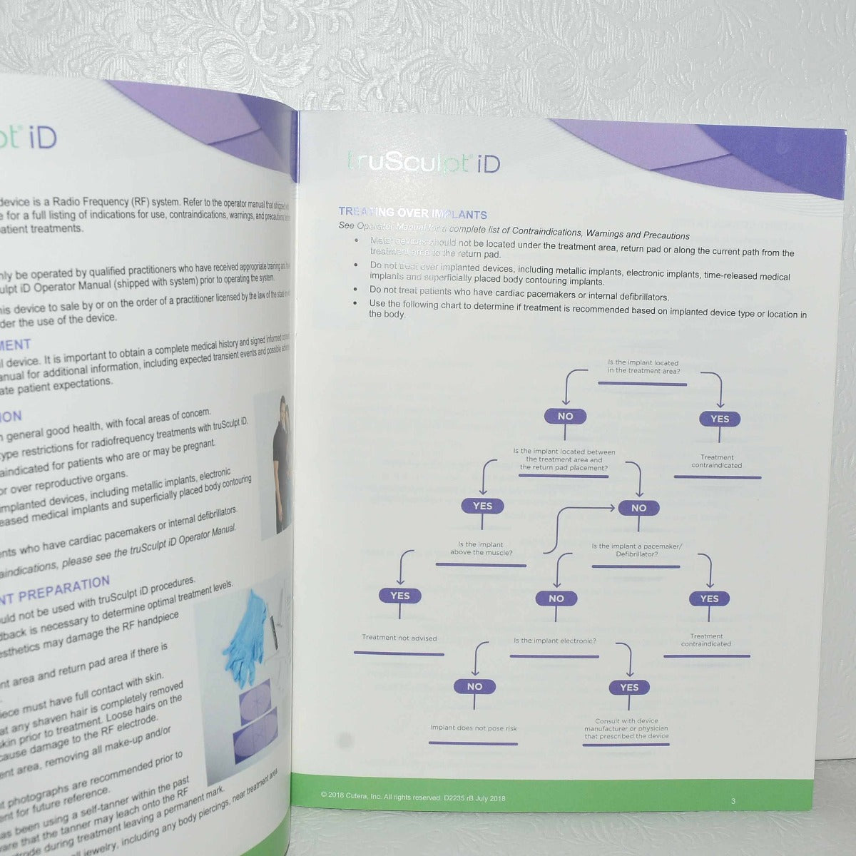 Cutera truSculpt iD Patient Treatment Guidelines User Training Guide Book D2235