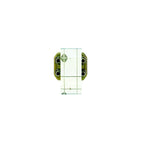 Cynosure Palomar 10x15mm Lux G Handpiece Crystal Chill Tip - SOLD AS IS
