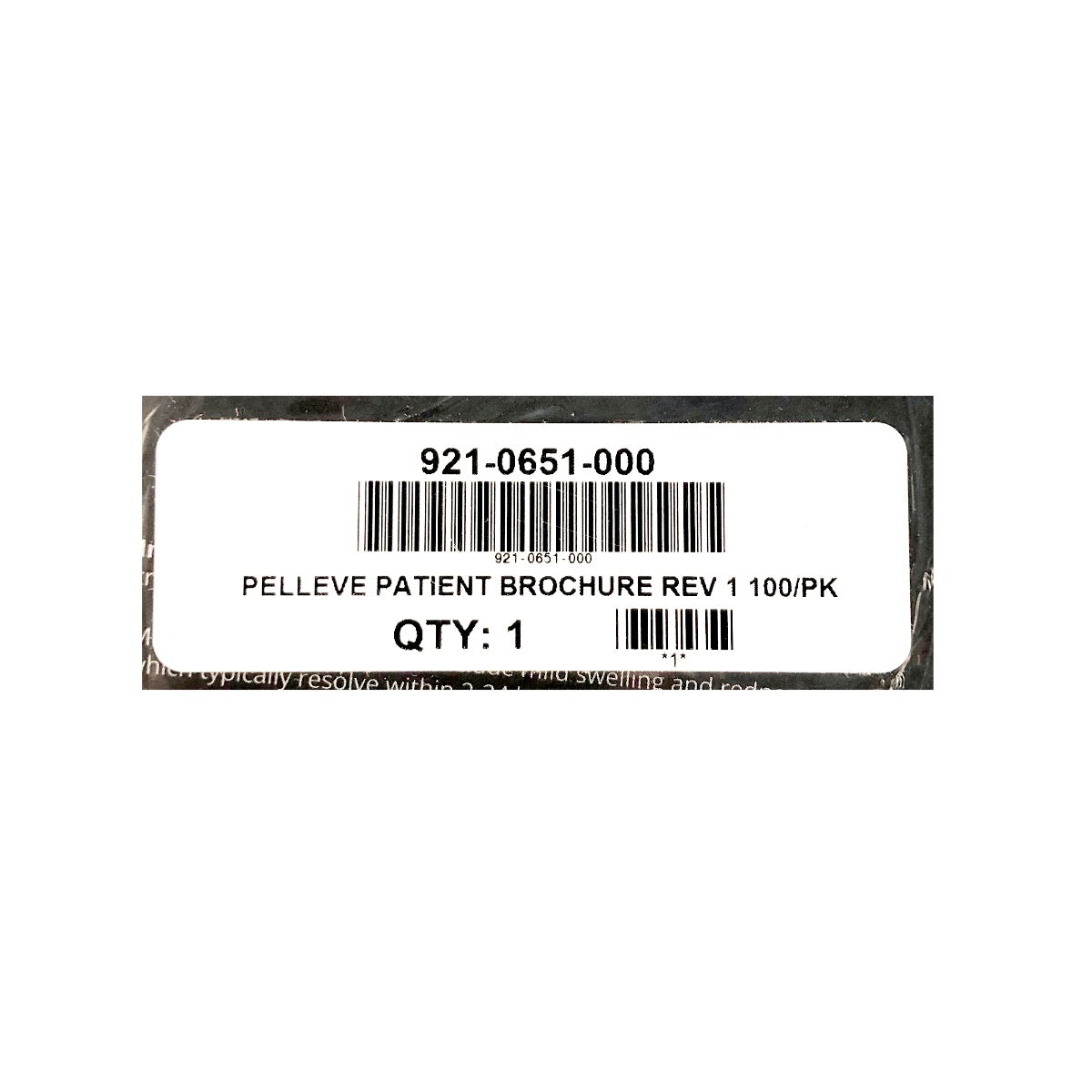 Cynosure Pelleve RF Wrinkle Reduction Tri-Fold Brochures 921-0651-000 - 100 Pack