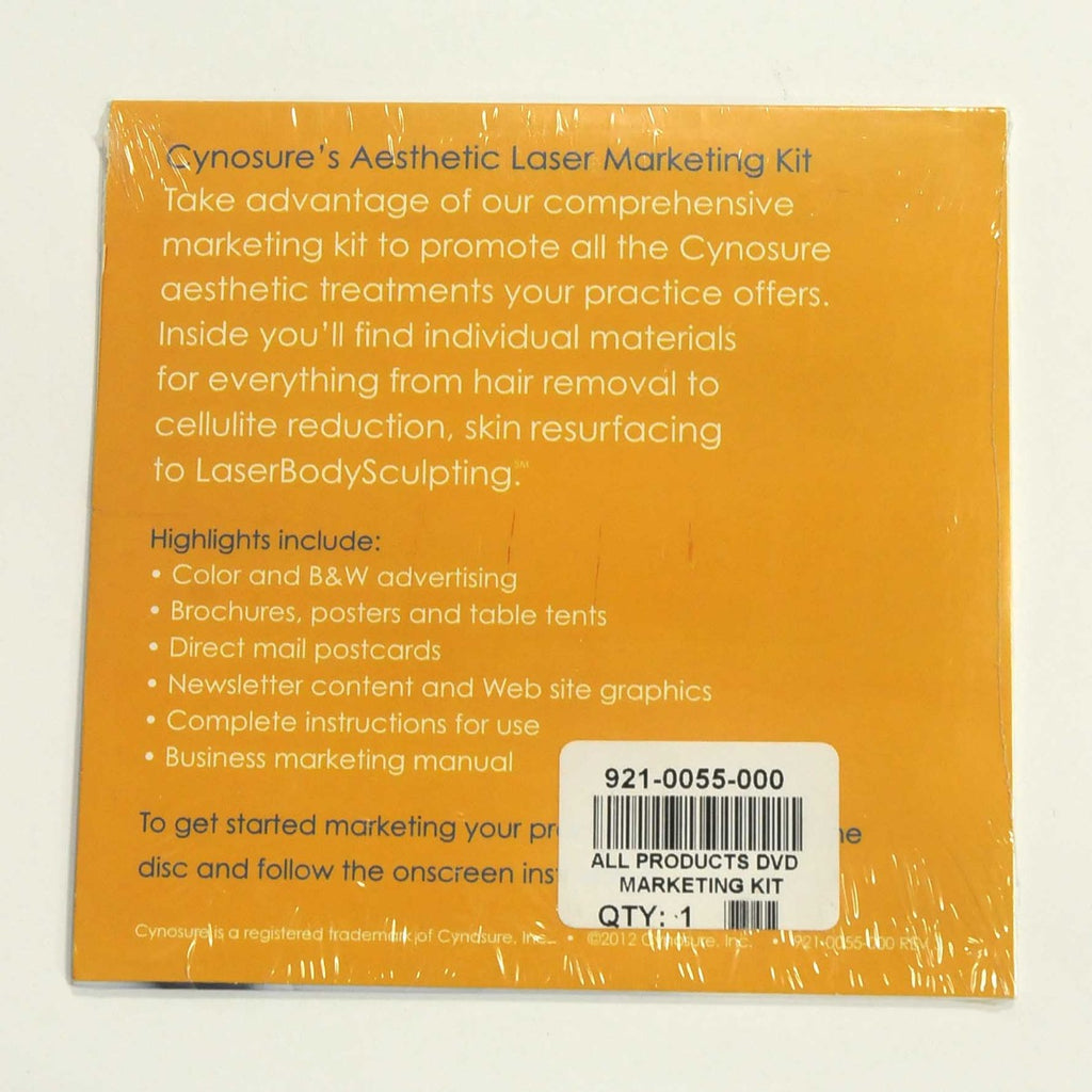 Cynosure Aesthetic Laser Marketing Kit Disk 921-0055-000 New