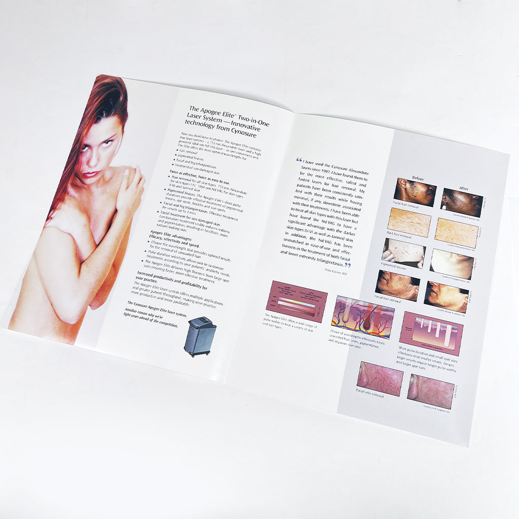 Cynosure Apogee Elite Laser Operator Marketing Booklet 105-0049-000 Rev A