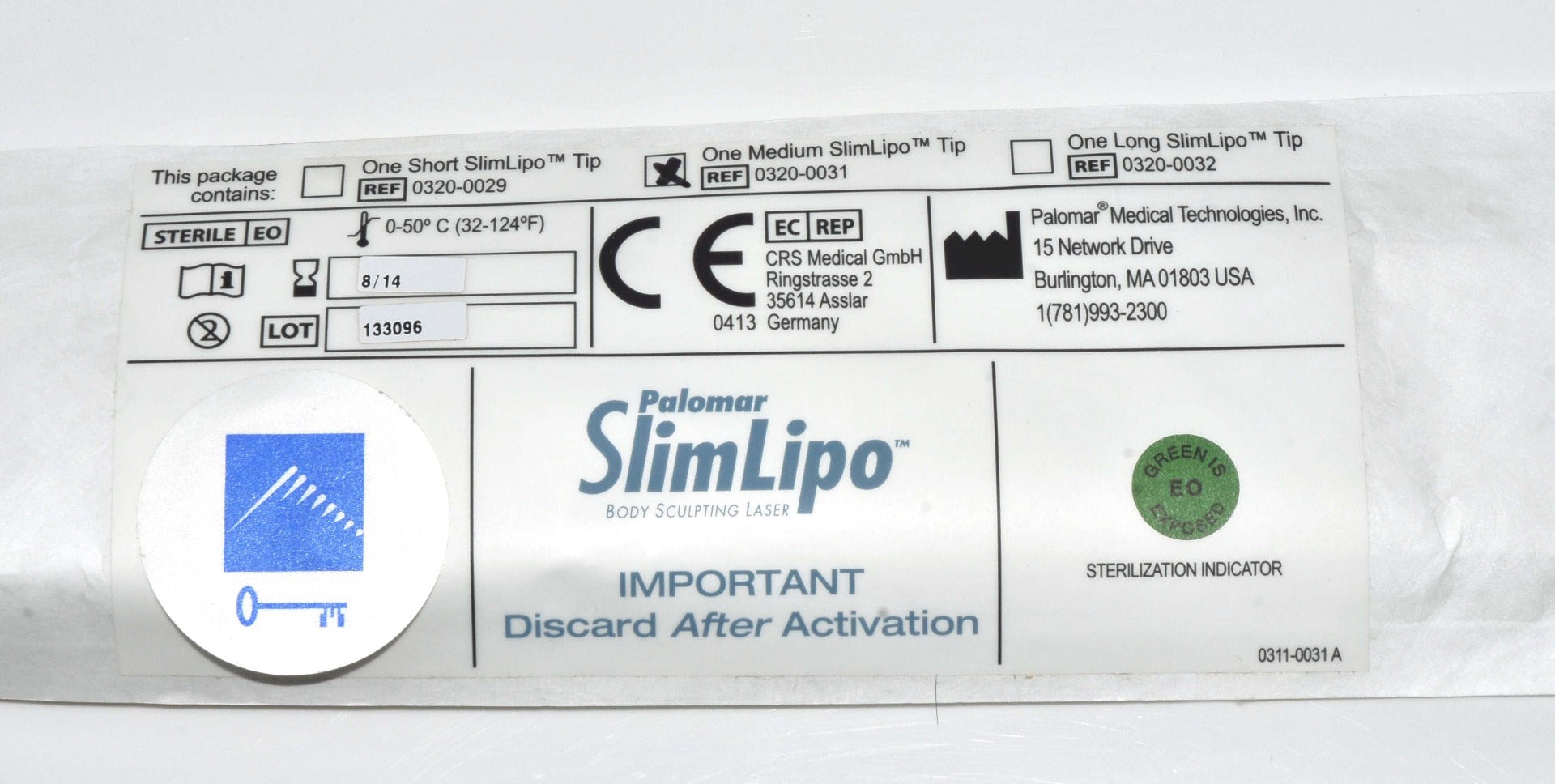 Cynosure Aspire SlimLipo Body Sculpting Laser Medium Tip - 0320-0031 Palomar NEW