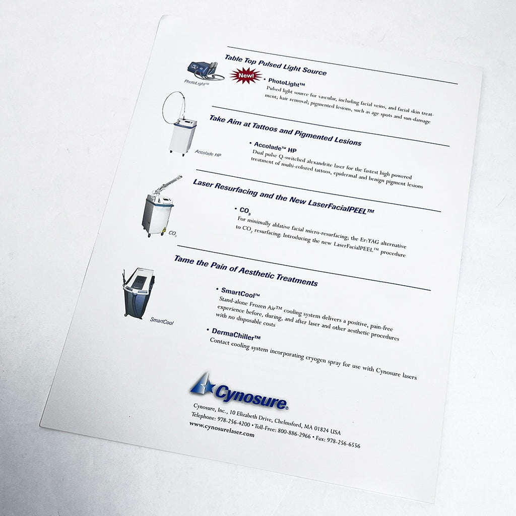 Cynosure Patient-Focused Solutions Marketing Booklet