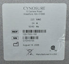 2006 Cynosure Cynergy MPX Nd:YAG Pulsed Dye Vascular Lesions Laser System - As-Is