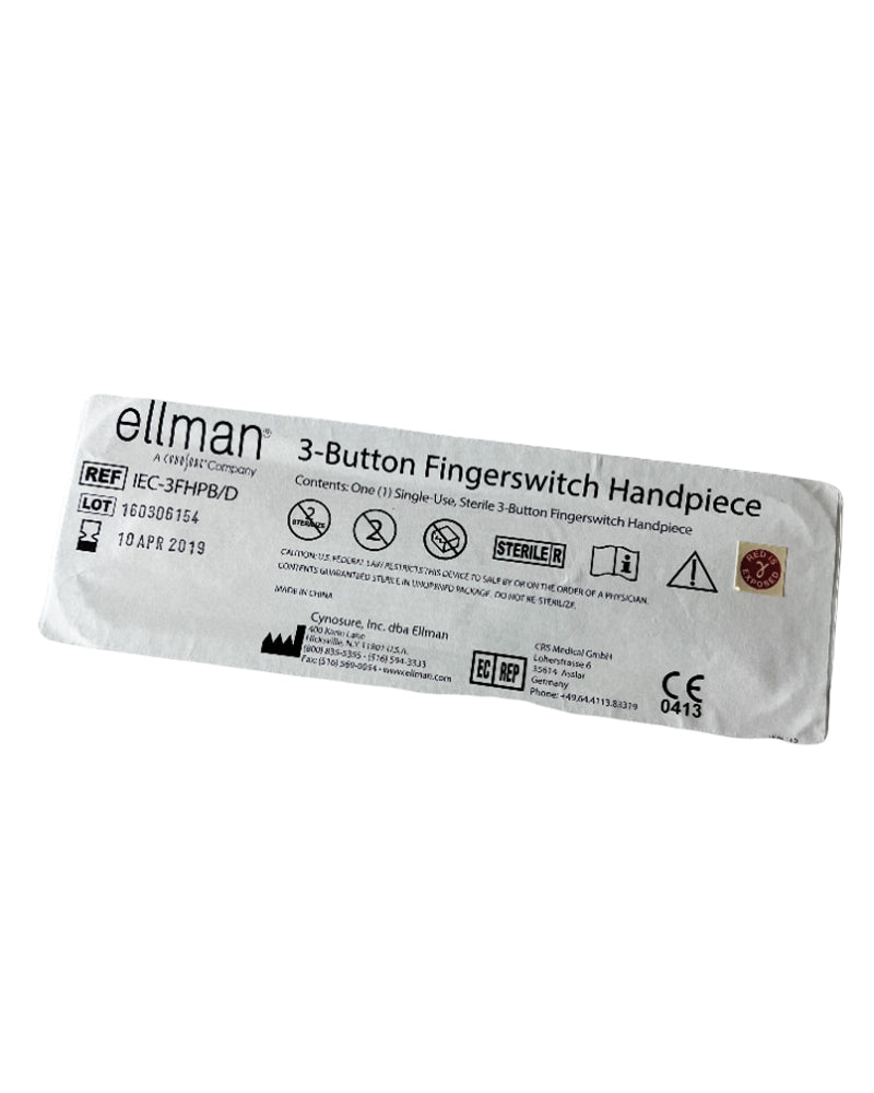 Cynosure ELLMAN 3-Button Fingerswitch Handpiece IEC-3FHPB/D EXP 2019 Sealed