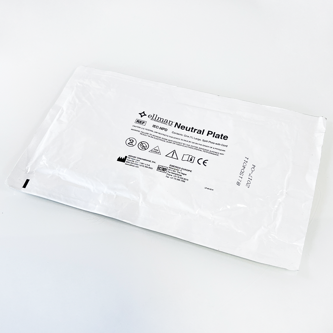 Ellman Pelleve Surgitron IEC-NPD RF Large Split Neutral Return Pad 6 PK EXP2017