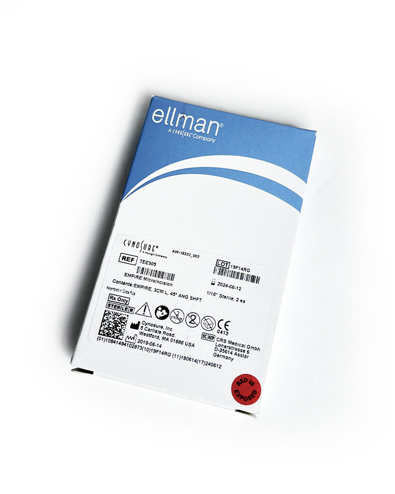 Ellman Empire Microincision Electrodes TEE305 1/16" Shaft 3CM L 45 Angle x2Pcs
