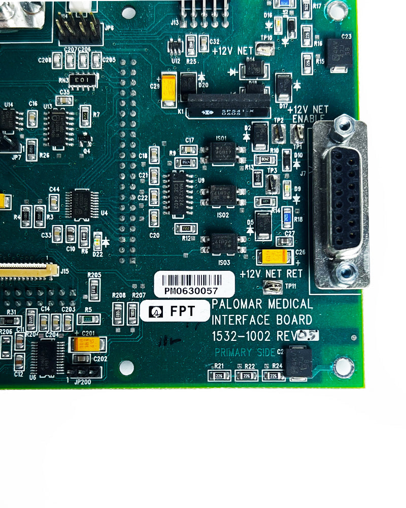Cynosure Palomar Q-YAG5 Nd:YAG Interface Board PCB Motherboard 1532-1002 REV 05