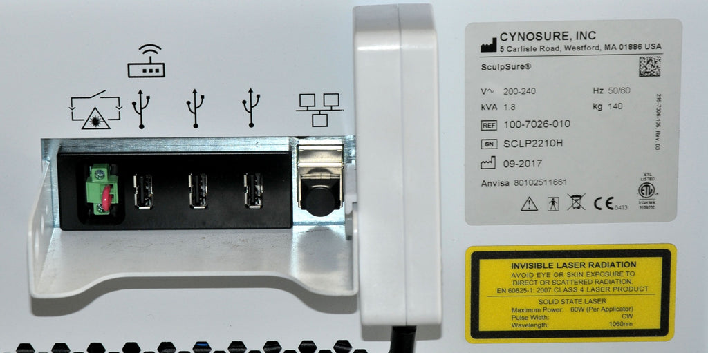 Cynosure SCULPSURE Diode Laser NonInvasive 1060 nm Submental Contouring 2014