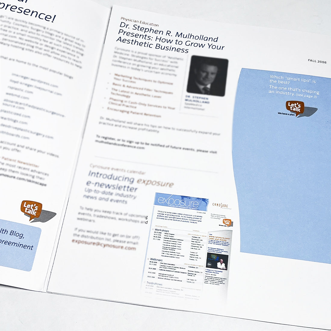 Cynosure Skinscape Physician Newsletter Fall 2008