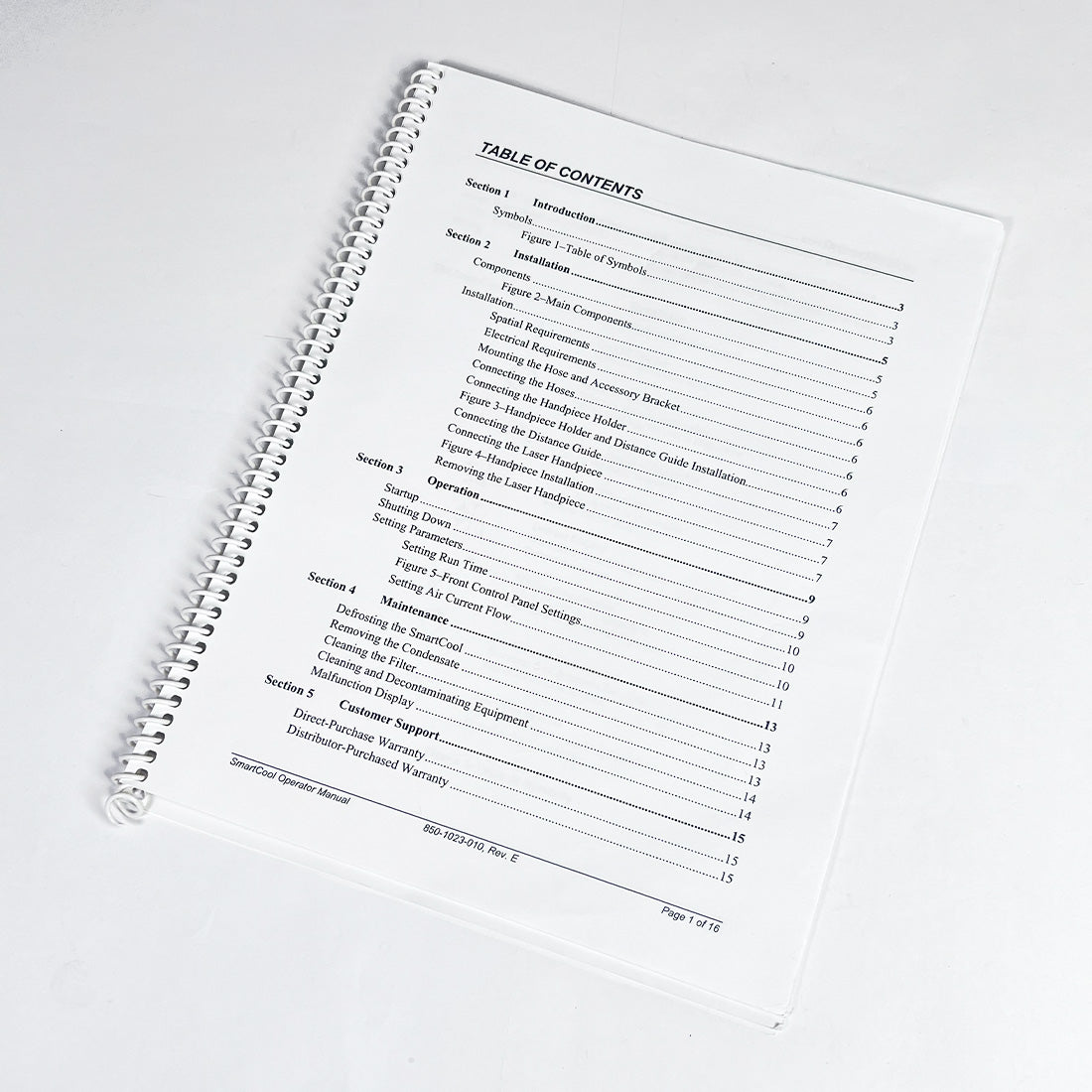 Cynosure SmartCool Operator Manual 850-1023-010 Rev.E 11/2004