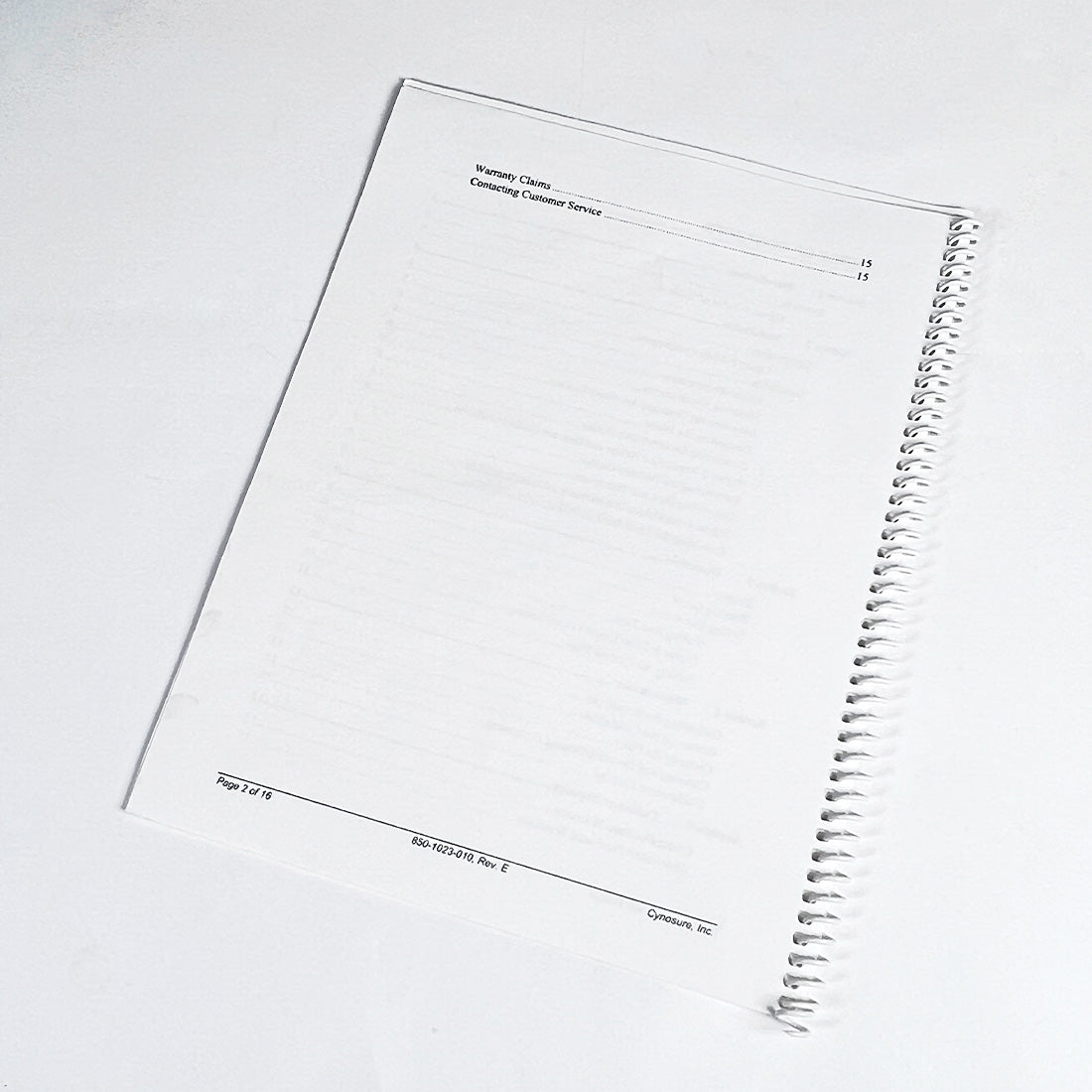 Cynosure SmartCool Operator Manual 850-1023-010 Rev.E 11/2004