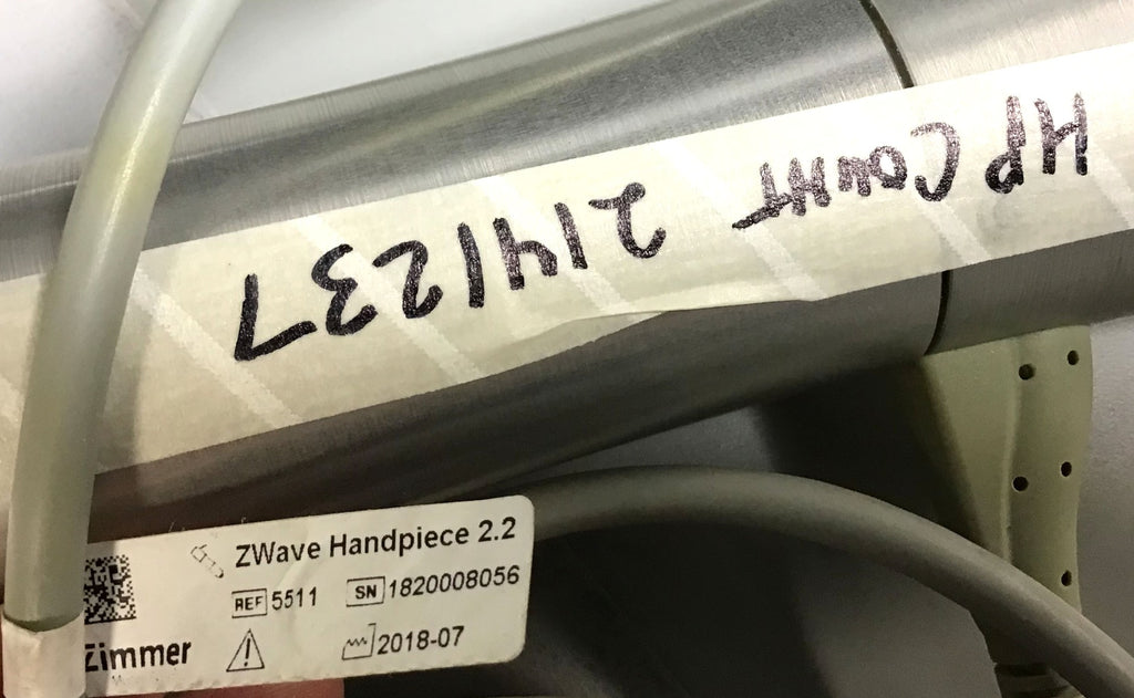 Zimmer Z Wave Handpiece 2.2 Radial Shockwave Collagen Reduction 1820008056