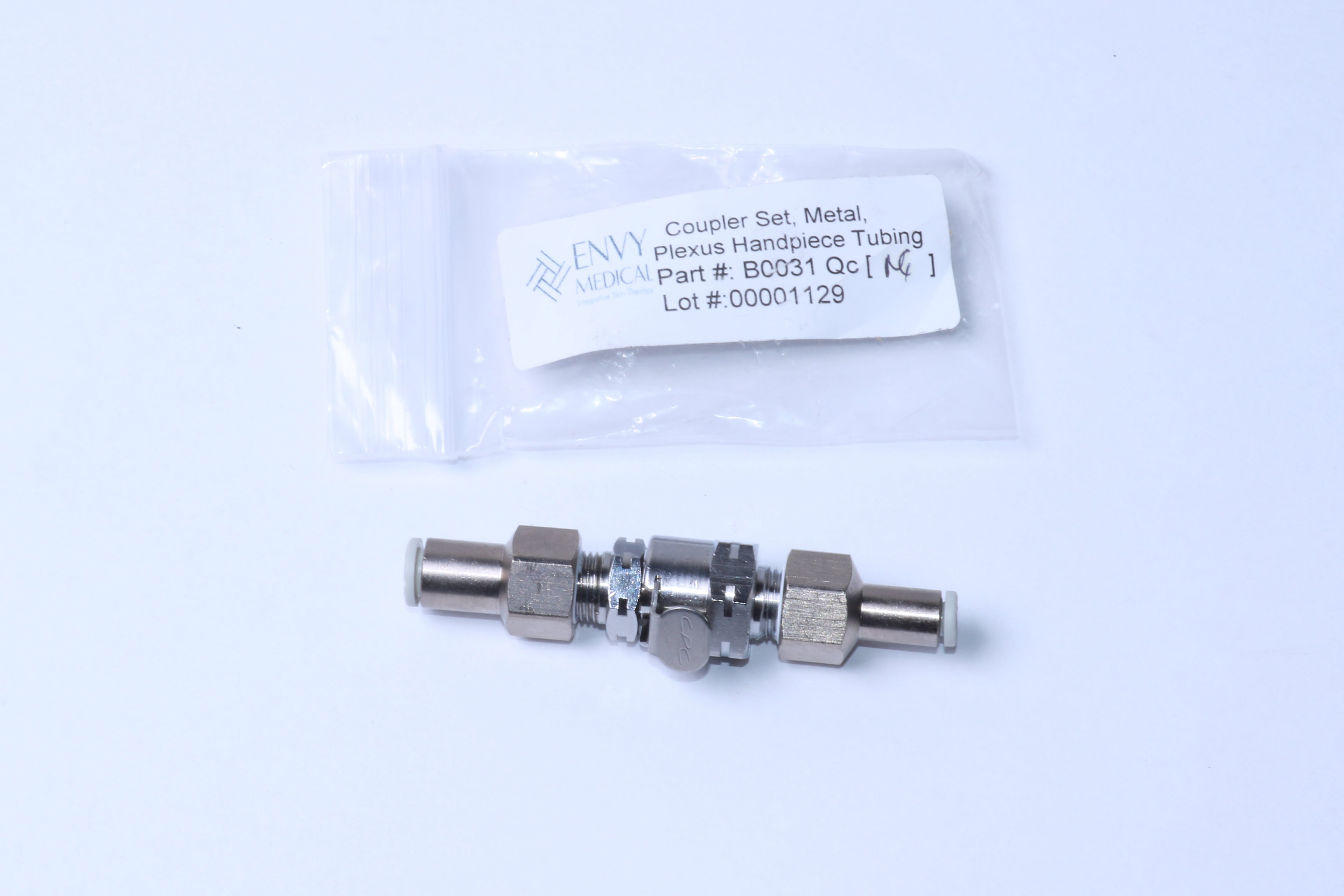 Envy Medical SilkPeel Plexus Handpiece Metal Tubing Coupler Connector B0031