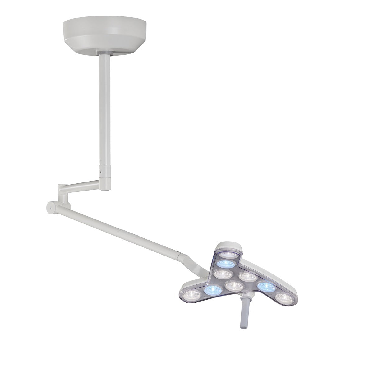 TRIANGO Fokus Minor Procedure Light, LED 100-3 C, Dimming, Color Changing - Ceiling Mount