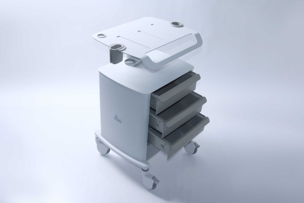 Ulthera Ultherapy Console Rolling Cart w/ Drawers & Handpiece & Gel Holders