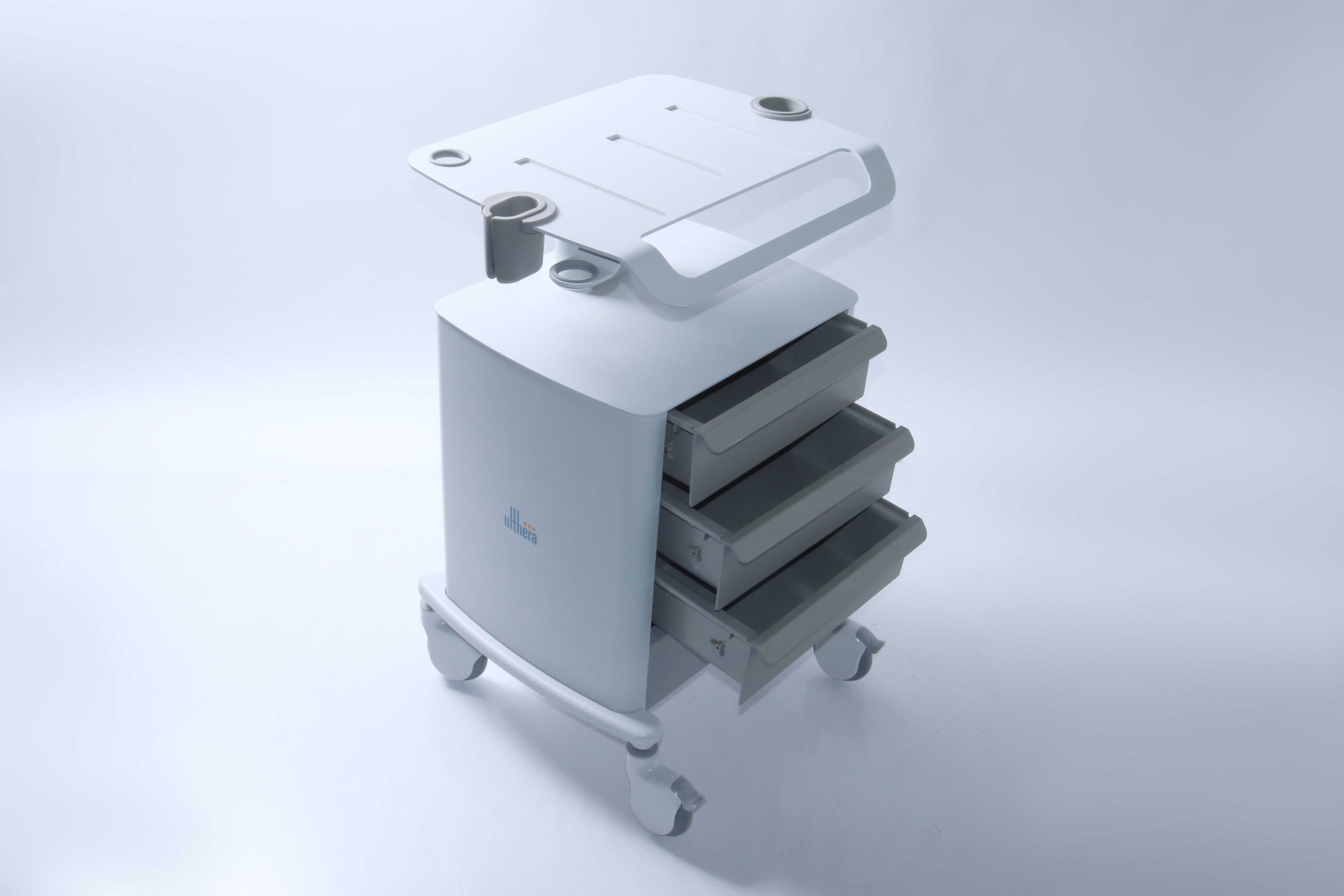 Ulthera Ultherapy Console Rolling Cart w/ Drawers & Handpiece & Gel Holders