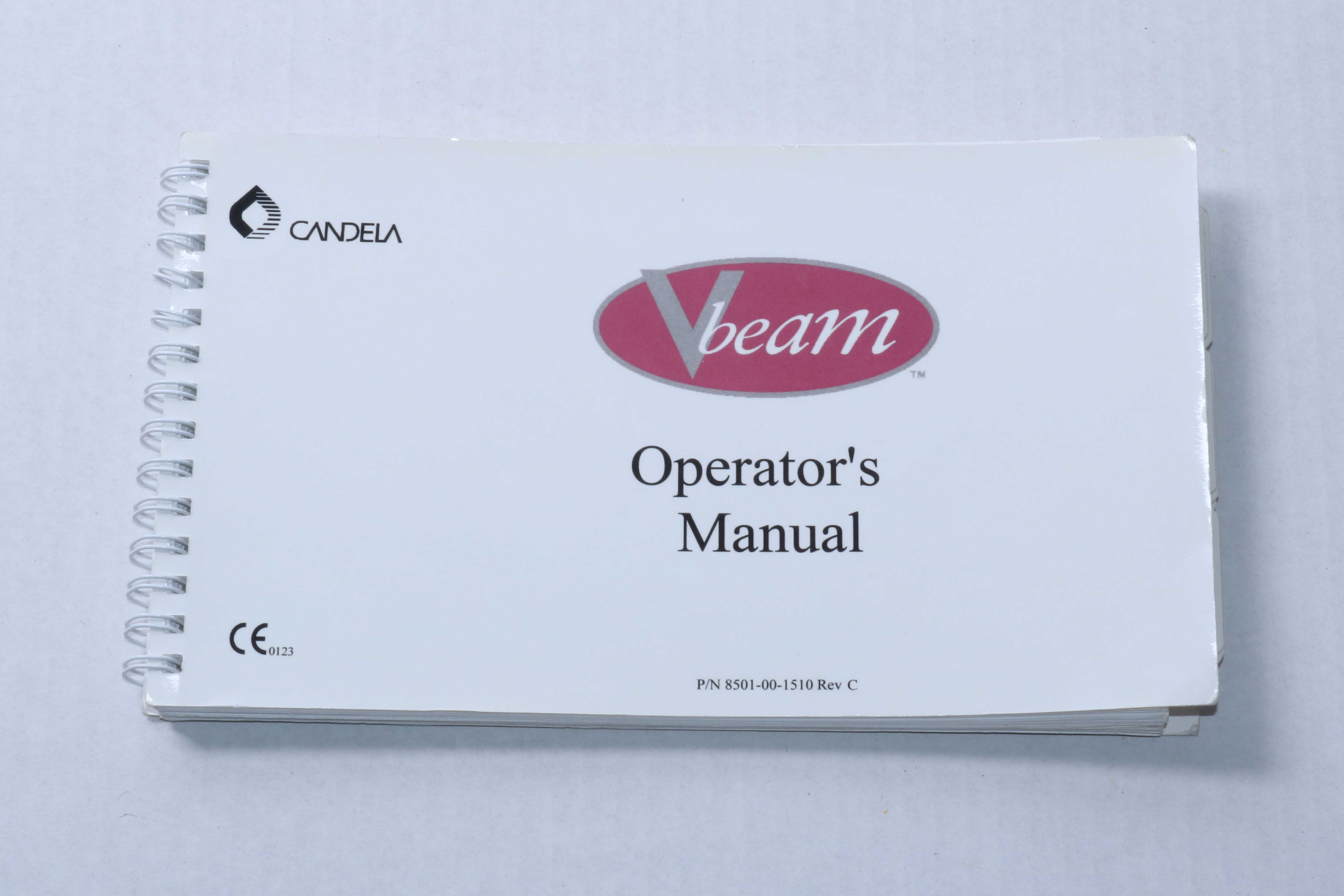 Candela VBeam Pulsed Dye Laser V Beam User Operator Manual REV C 8501-00-1510