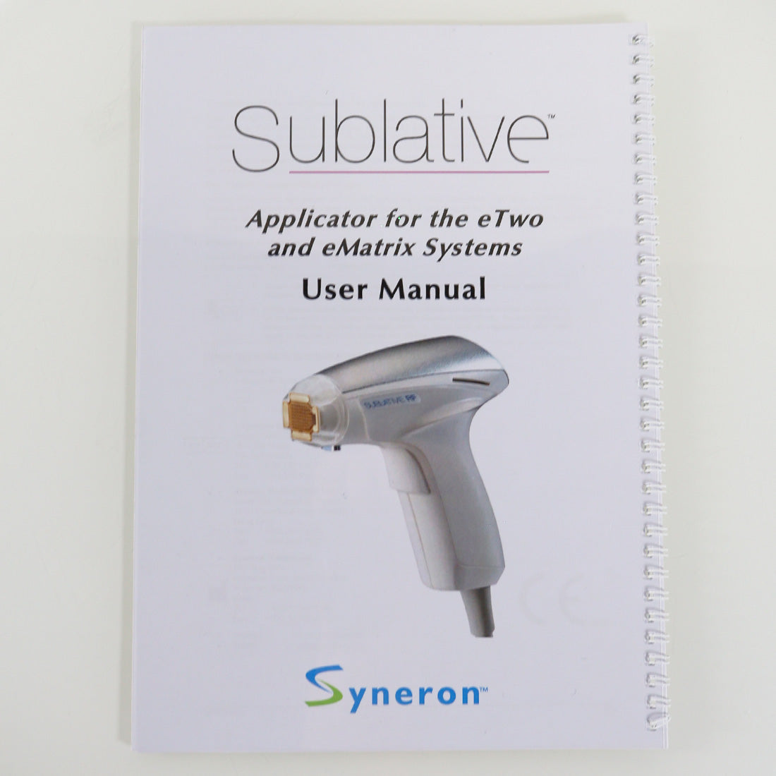 2011 Syneron eTwo eMatrix Sublative RF Handpiece Applicator User Operator Manual