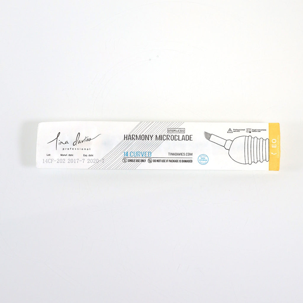 Tina Davies Professional 14 Curved Harmony Disposable 14 Needle Microblade x5 Pk