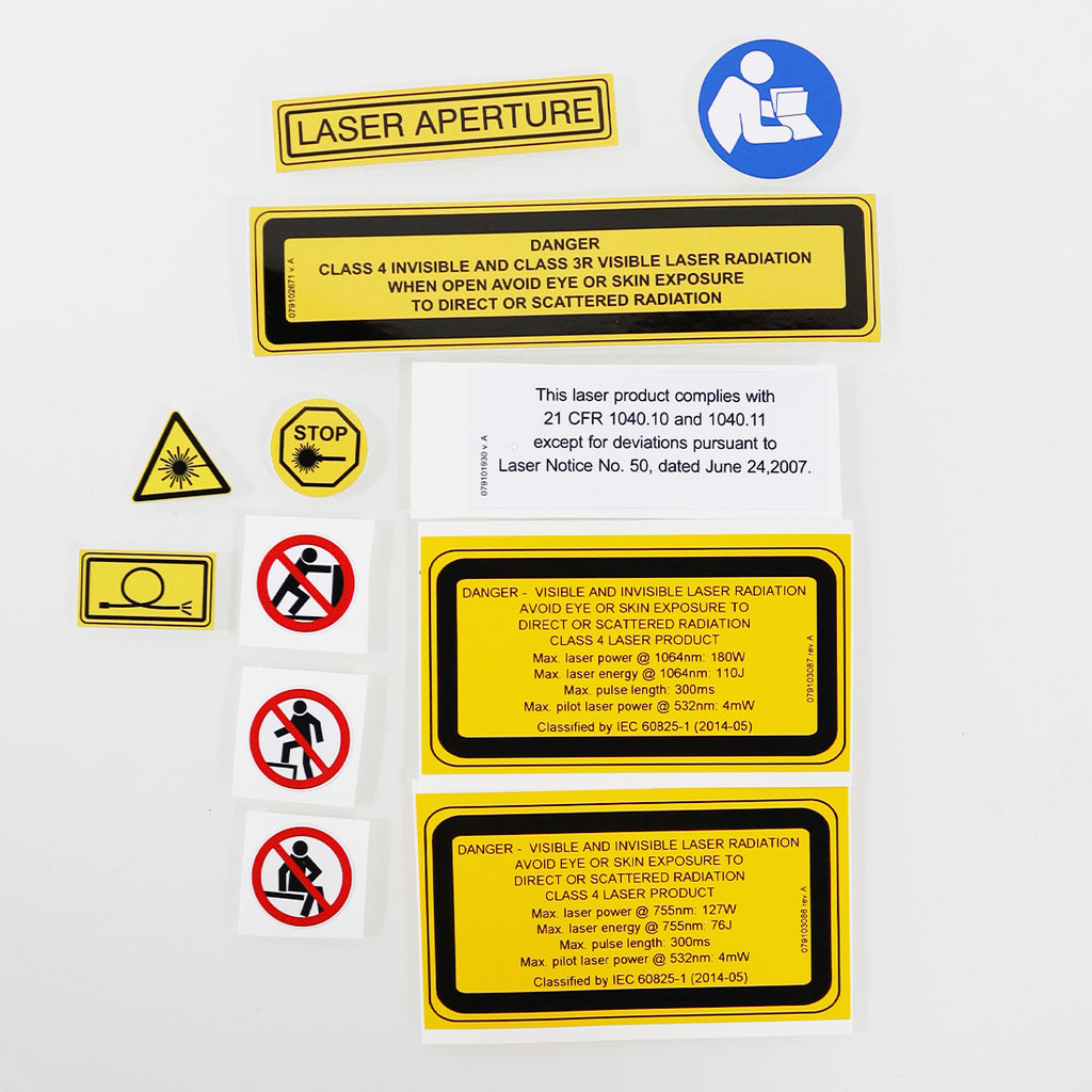 DEKA Laser Danger Warning Sticker Multipack Laser Aperture