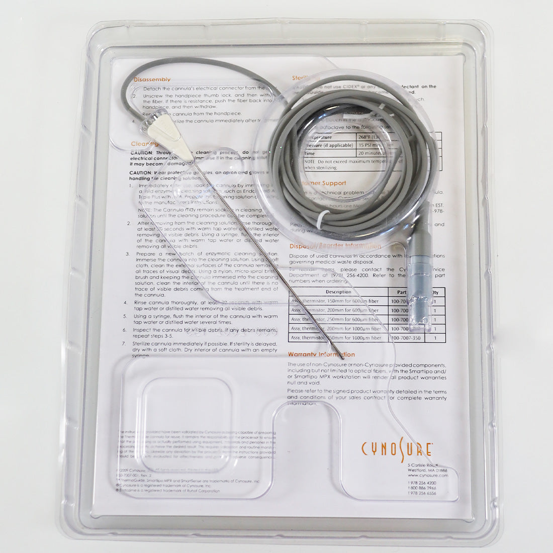Cynosure ThermaGuide Cellulaze Smartlipo Triplex PrecisionTX - 100-7007-150