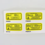 Desire Beauty Multi-language Class 4 Laser Danger Warning Stickers LB-20080520_B