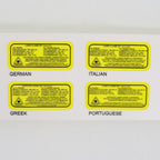 Desire Beauty Multi-language Class 4 Laser Danger Warning Stickers LB-20080520_B