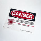 Danger Sign Sticker Class IV Laser Product 215-7403-000 Rev. C