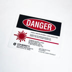 Coherent Laser DANGER SIGN Warning CO2 Carbon Dioxide Class IV 4 Laser Product