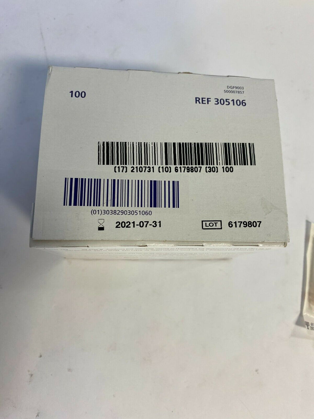 DB Precision Glide Needle Sterile Single Use Qty: 100 30G X 1/2 (0.3mm x 13mm)