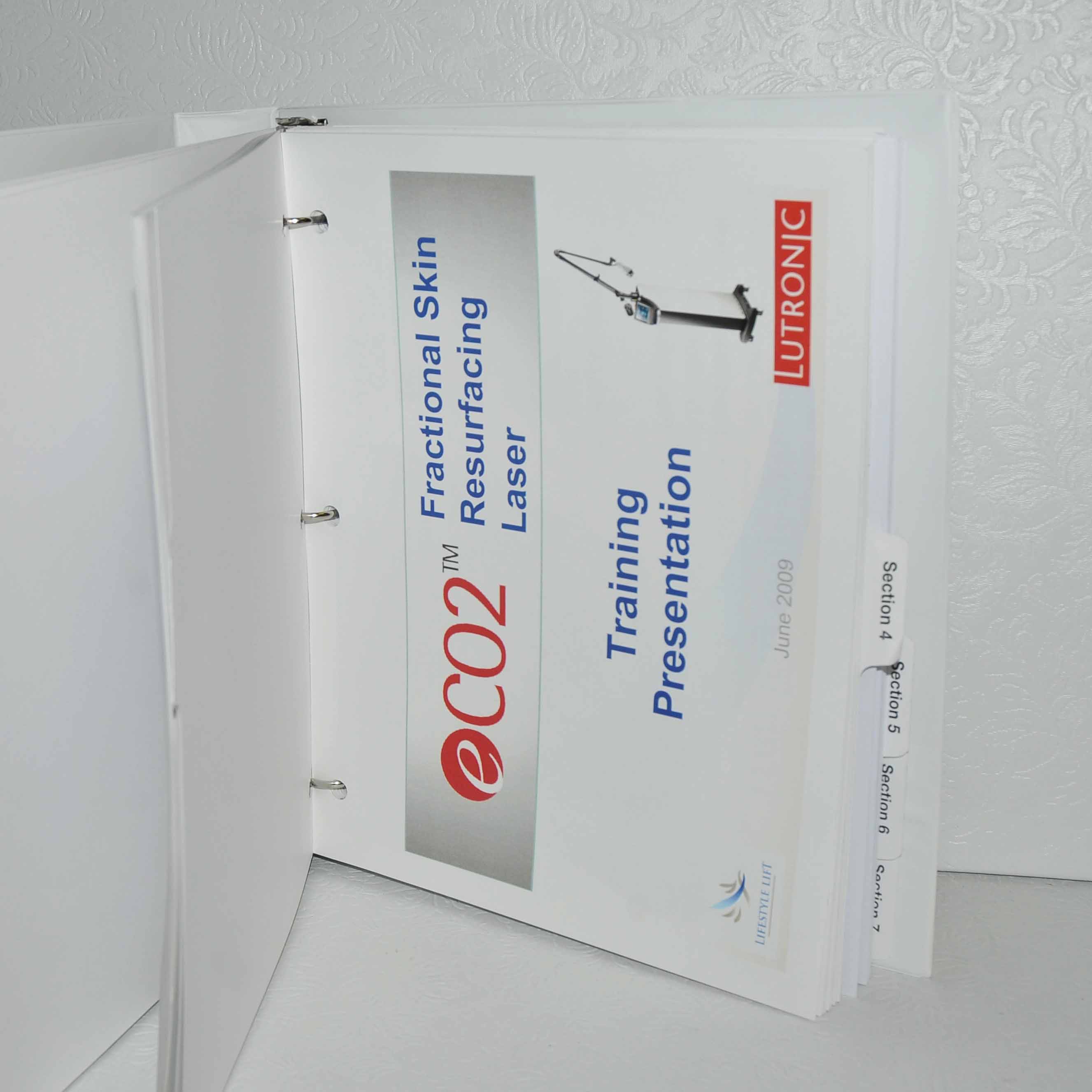 Lutronic Safe Start Training Guide CO2 Fractional Skin Resurfacing Book eCO2