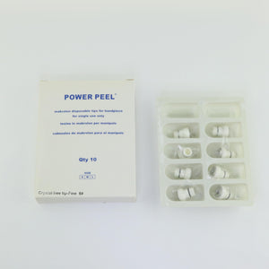 Power Peel Crystal Free Makrolon Microdermabrasion Fine Tips #6 Exfoliate 8 Pack