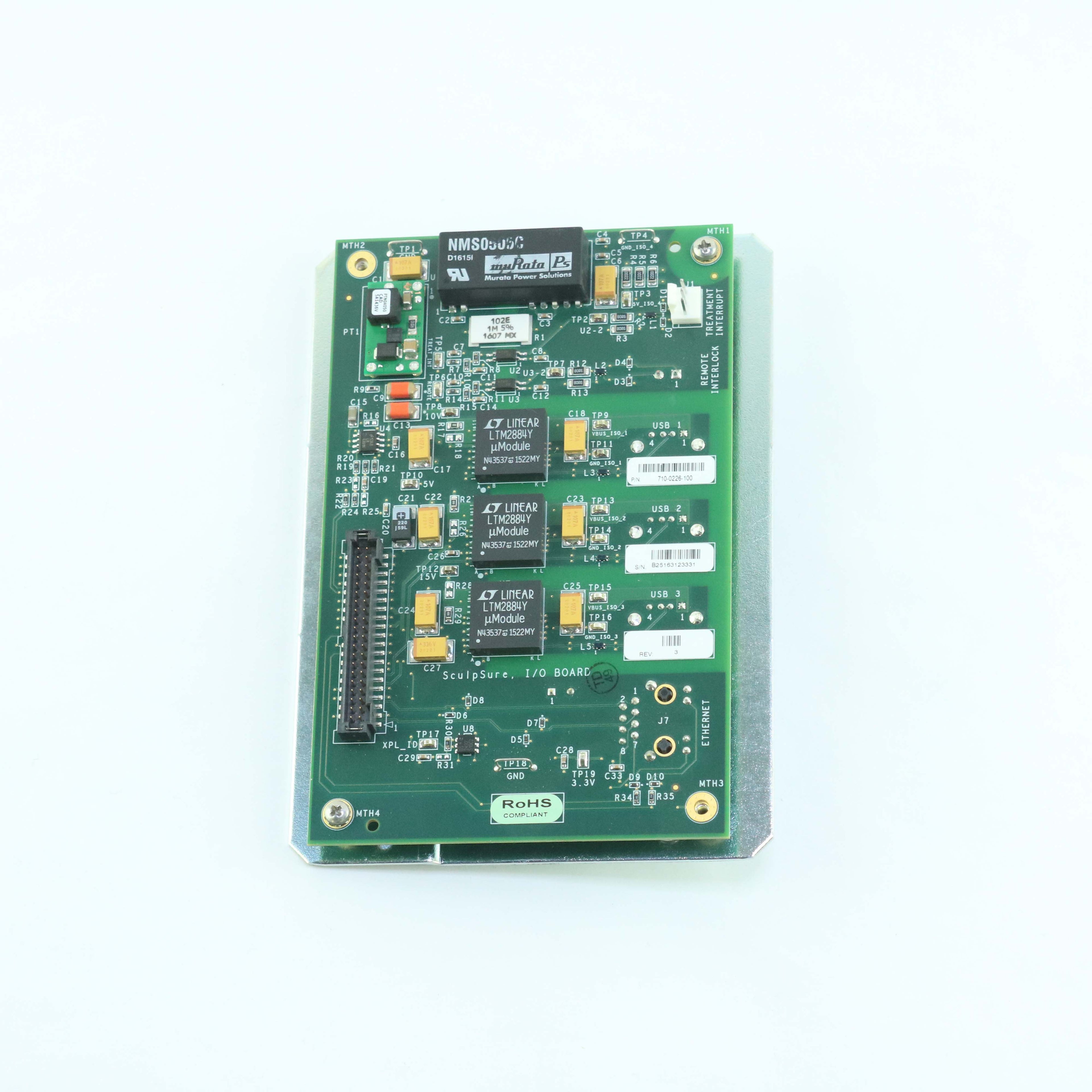 Cynosure SculpSure Laser 710-0226-100 I/O USB PCB Board Sculpt Sure UNTESTED