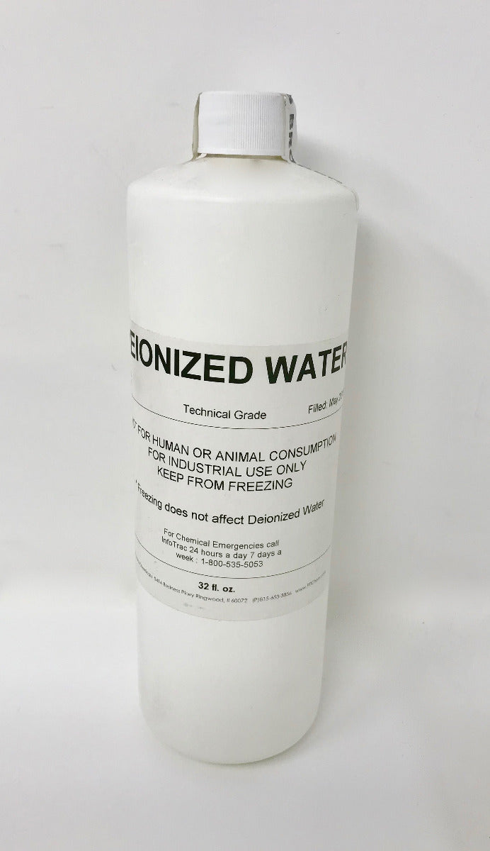 Deionized Water Technical Grade Two 32 fl. oz. New Unopened De Ionized